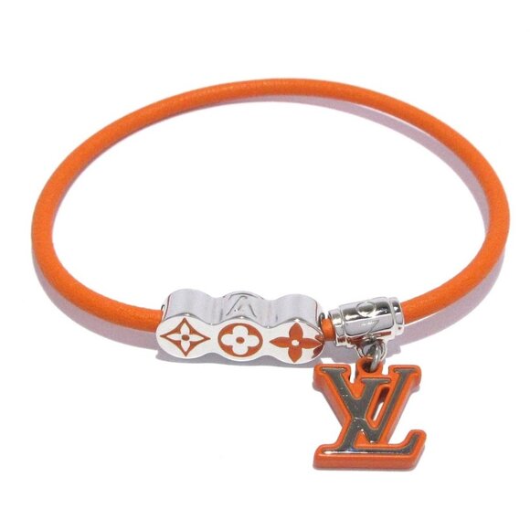 Louis Vuitton Jewelry - Auth LOUIS VUITTON LV Party M8570E Orange Silver